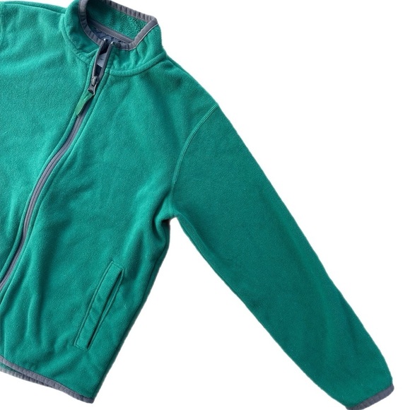 MEC Green Zip Up Fleece Sweatshirt Size 10 - Picture 2 of 6